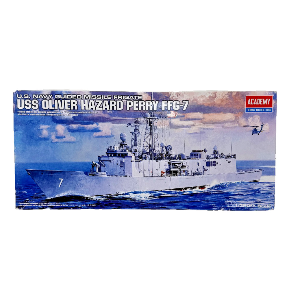 Academy 14102 1/350 USS Oliver Hazard Perry FFG-7 Model Kit NOS